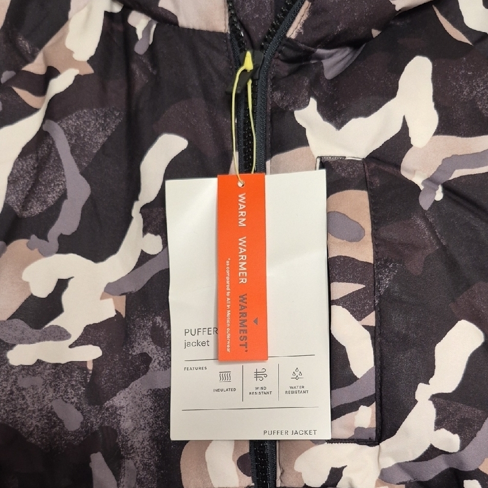 All in Motion Kids Puffer Jacket - Black, Gray, White Camo - Picture 2 of 13